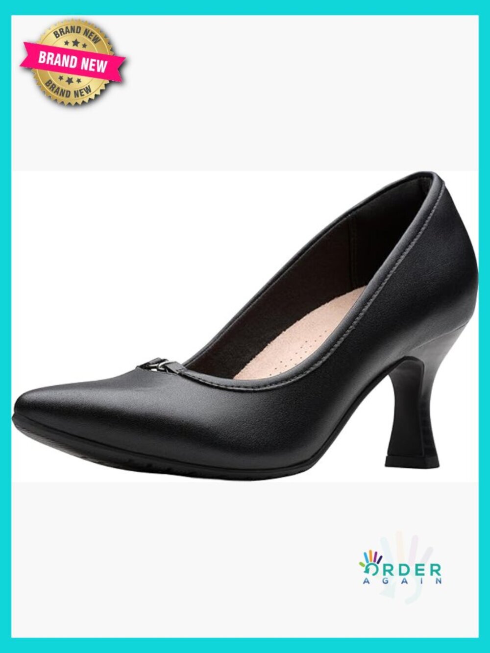 Sleek Court Pump with Cushioning Flexible Lightweight Heel